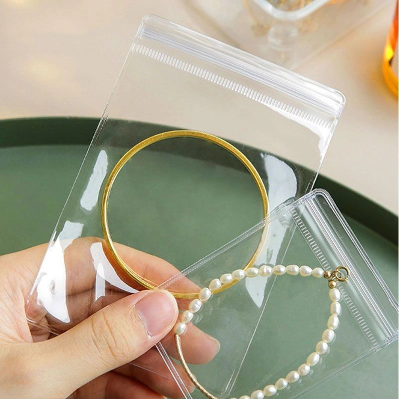 2023 Customize Design of The Plastic Zipper Jewelry Bag Earing Bag