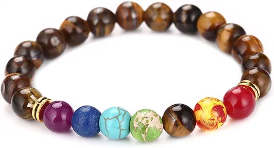 Yoga Beads Handmade Natural Gemstones Beads Healing Crystals Bracelet