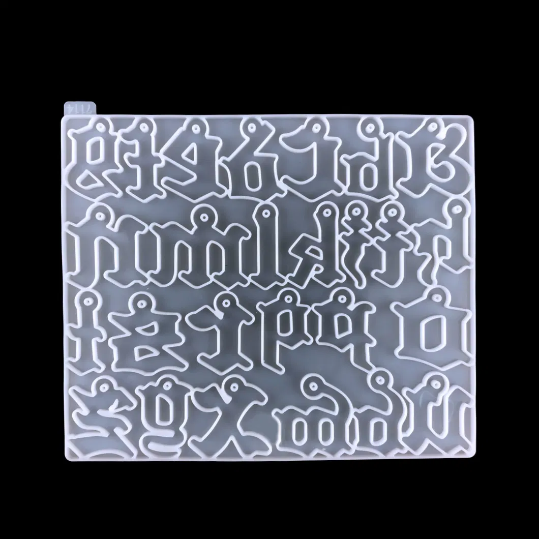 Letter Backward Alphabet Silicone Resin Molds for Making Resin Keychain Pendant Jewelry Epoxy Resin Mold