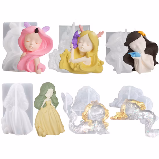 Wholesale 4 PCS Bookmark Epoxy Resin Mold Bookmark Jewelry Making DIY Transparent Ornament Silicone Molds