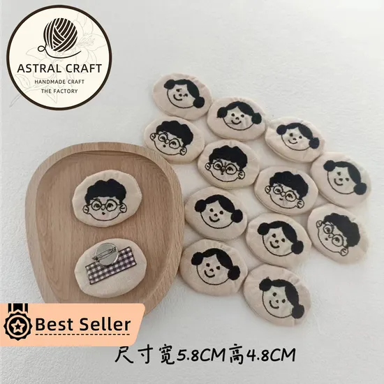 Handmade Finished Fashion Party 3D Floral New Face Accessories Embroidery Brooch Pin 