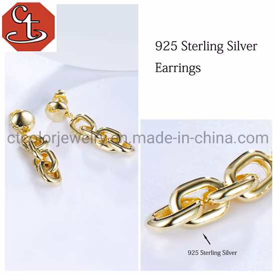 Wholesale Customized Design High Quality 925 Silver or Brass Plated 18K