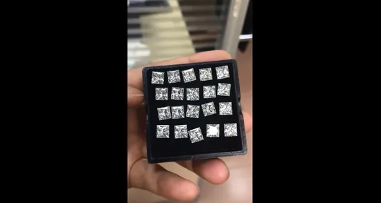 Factory Priced Lab Grown Loose Diamonds Princess Cut Diamonds Custom Finished Jewelry 