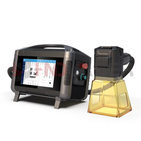 20W 30W 50W with Battery Lightweight Compact Mini Small Portable Fiber CO2 UV Laser Marking Engraving Engraver Machine for 3D Metal Stone Mirror Glass Jewelry 