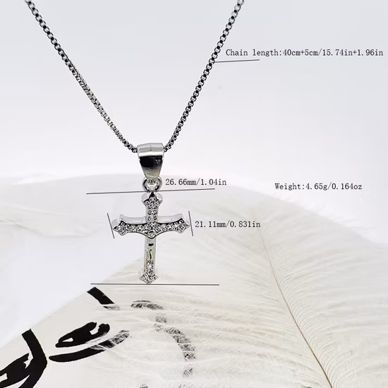 European Baroque Pearl 18K Gold Plated Chunky Chain Layered Choker Necklace Gold Queen Coin Pearl Cross Pendant Necklace