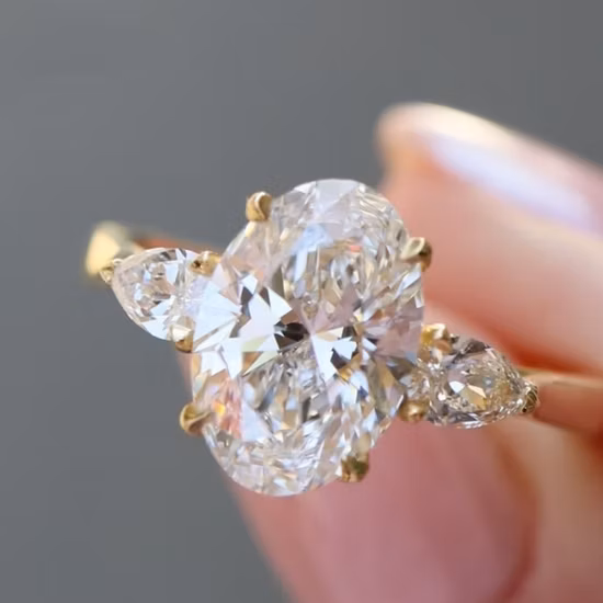Fashion Jewelry Crystal Stone Diamond Cut 925 Silver Ring for Fashion Accessories Gift