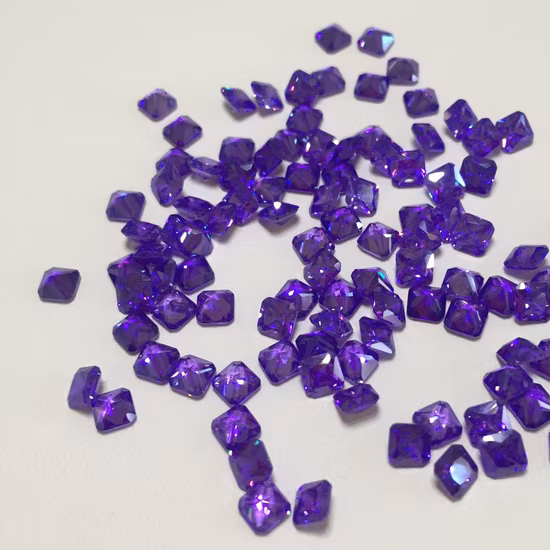 Fashion Design AAA Emerald Amethyst Cubic Zirconia Stones for Necklace Jewelry