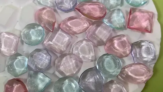Diamond Silicone Resin Mold Epoxy Craft DIY Earring Jewelry Ring Casting Silicone Mold 